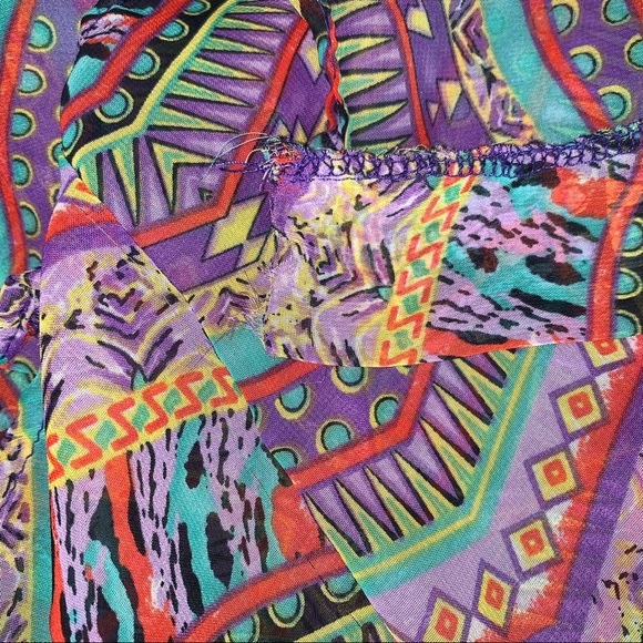 🌷ALYA | Semi-Sheer Open Front Kimono Duster - Picture 3 of 4